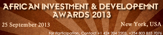 African Investment & Development Awards 2013, New York