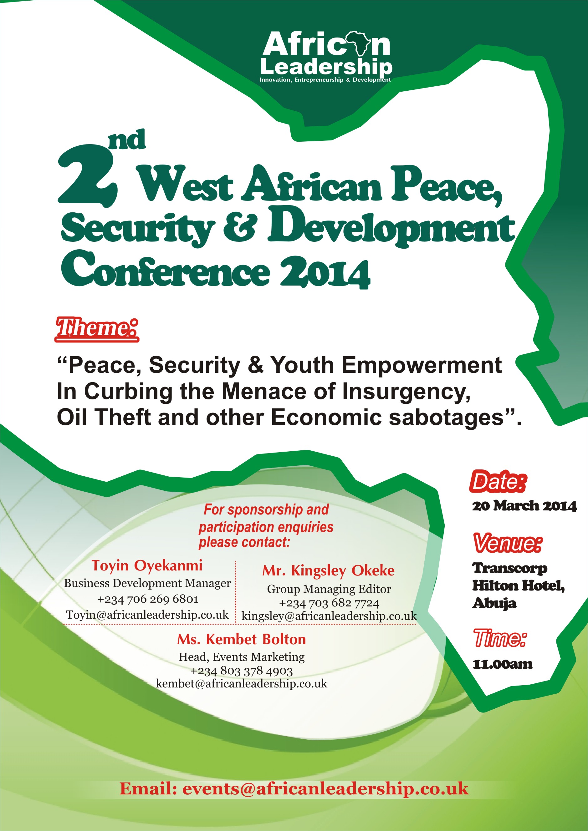 2nd West African Peace, Security & Development Conference 2014