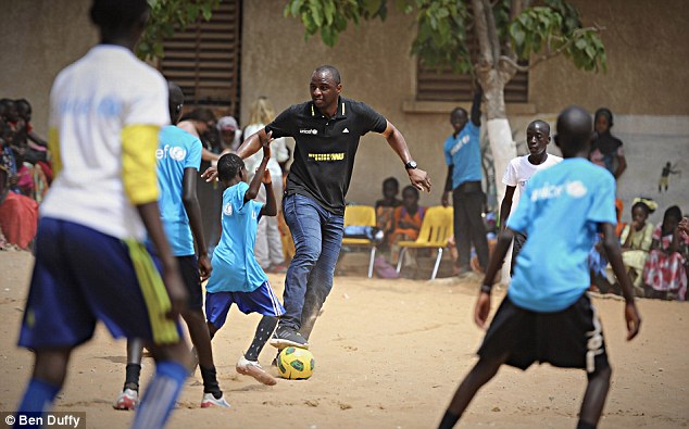 Football legend Patrick Vieira and Western Union Lends Support To UNICEF Education Project In Senegal
