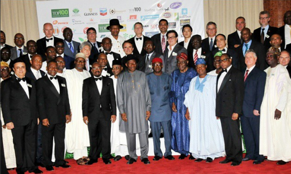 President Goodluck Jonathan Hosts CEOs Of The Top 100 Businesses In Nigeria