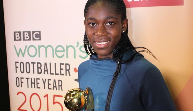 Liverpool and Nigerian forward Asisat Oshoala wins BBC women’s footballer of the year award