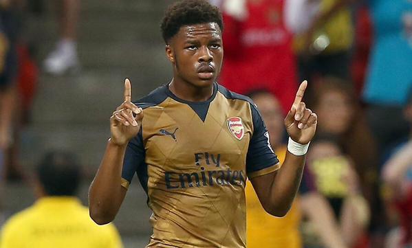 Nigeria-Born Youngster, Chuba Akpom scored an hat trick for Arsenal against Singapore XI today in a pre-season friendly