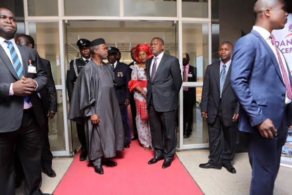 Photos: Nigeria’s Vice President, Prof. Yemi Osinbajo commissions Dangote’s cement plant in Zambia