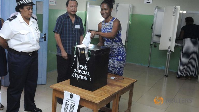 SEYCHELLES: VOTING STARTS IN PRESIDENTIAL RUN-OFF
