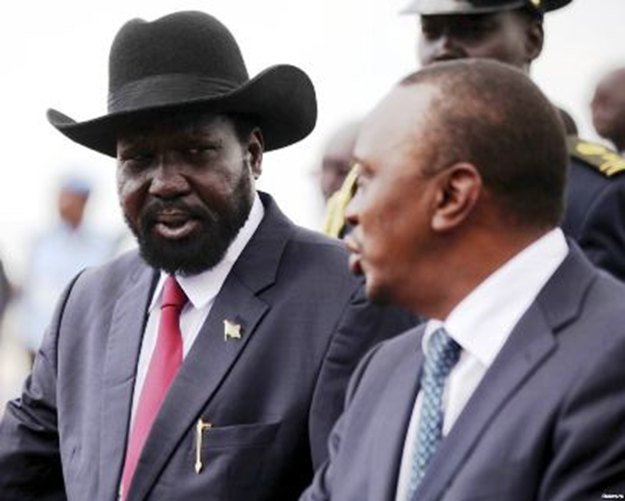 Kenya’s Kenyatta, S. Sudan’s Kiir, Discuss Shaky Peace Accord