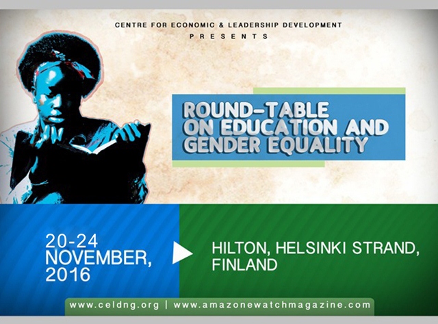 ROUNDTABLE ON EDUCATION & GENDER EQUALITY HELSINKI, FINLAND. 20th-24th NOVEMBER, 2016