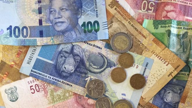 South Africa Rand falls Close to 1month low as Euro Optimism Spreads