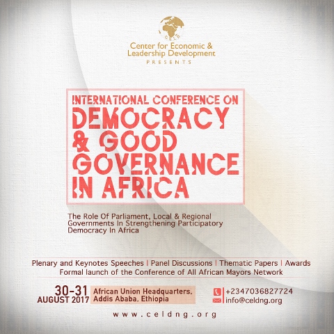 International Conference on Democracy & Good Governance In Africa  Addis Ababa, Ethiopia
