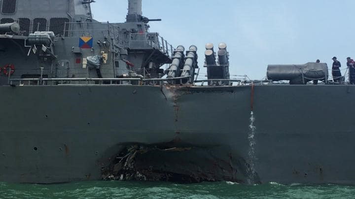Ten Missing in U.S Warship Collision