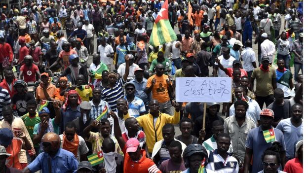 PROTEST CONTINUES IN TOGO