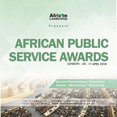 AFRICAN PUBLIC SERVICE FORUM & AWARDS, LONDON, 17 APRIL 2018