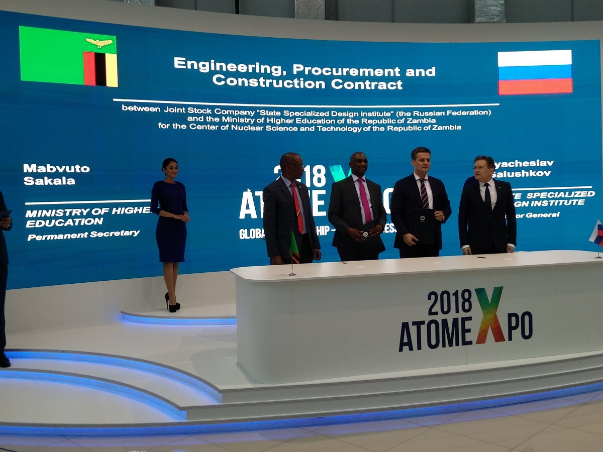 Rosatom, Zambia Signs Collaboration to Build Nuclear Science and Technology Centre