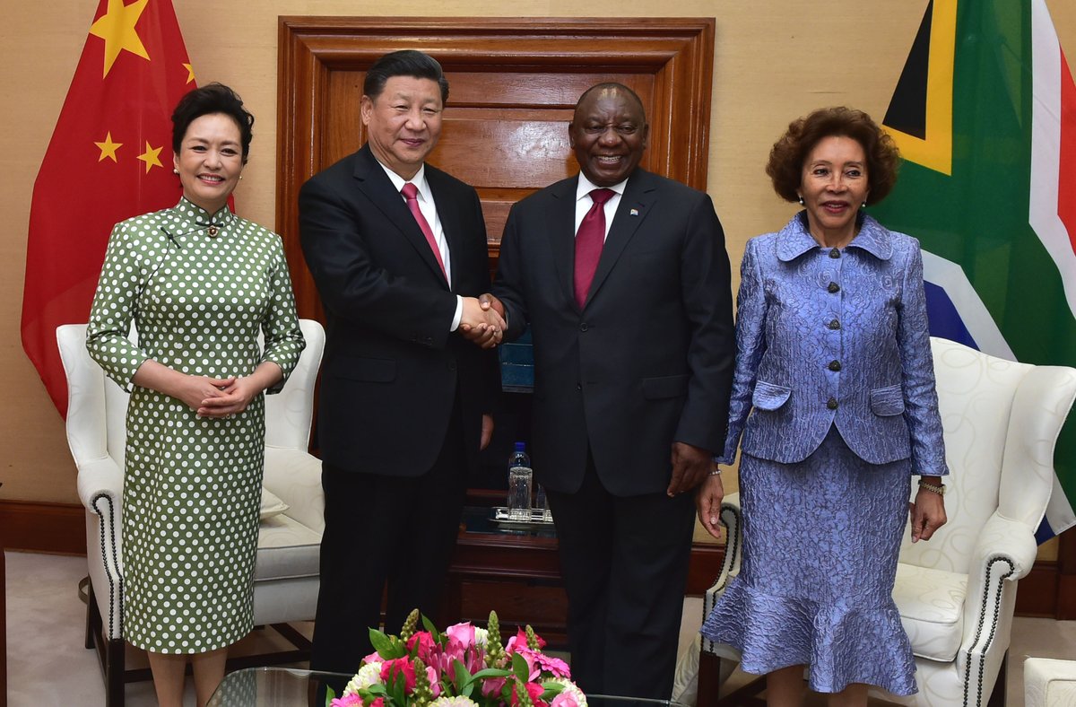 Xi Jinping Arrives in Pretoria for a State Visit