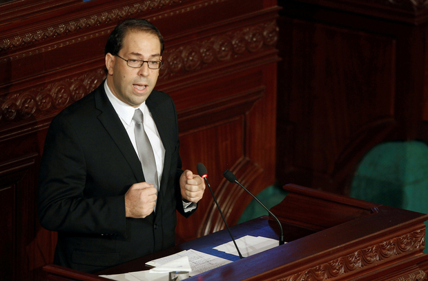 Tunisia’s ruling party suspends prime minister over row with president’s son