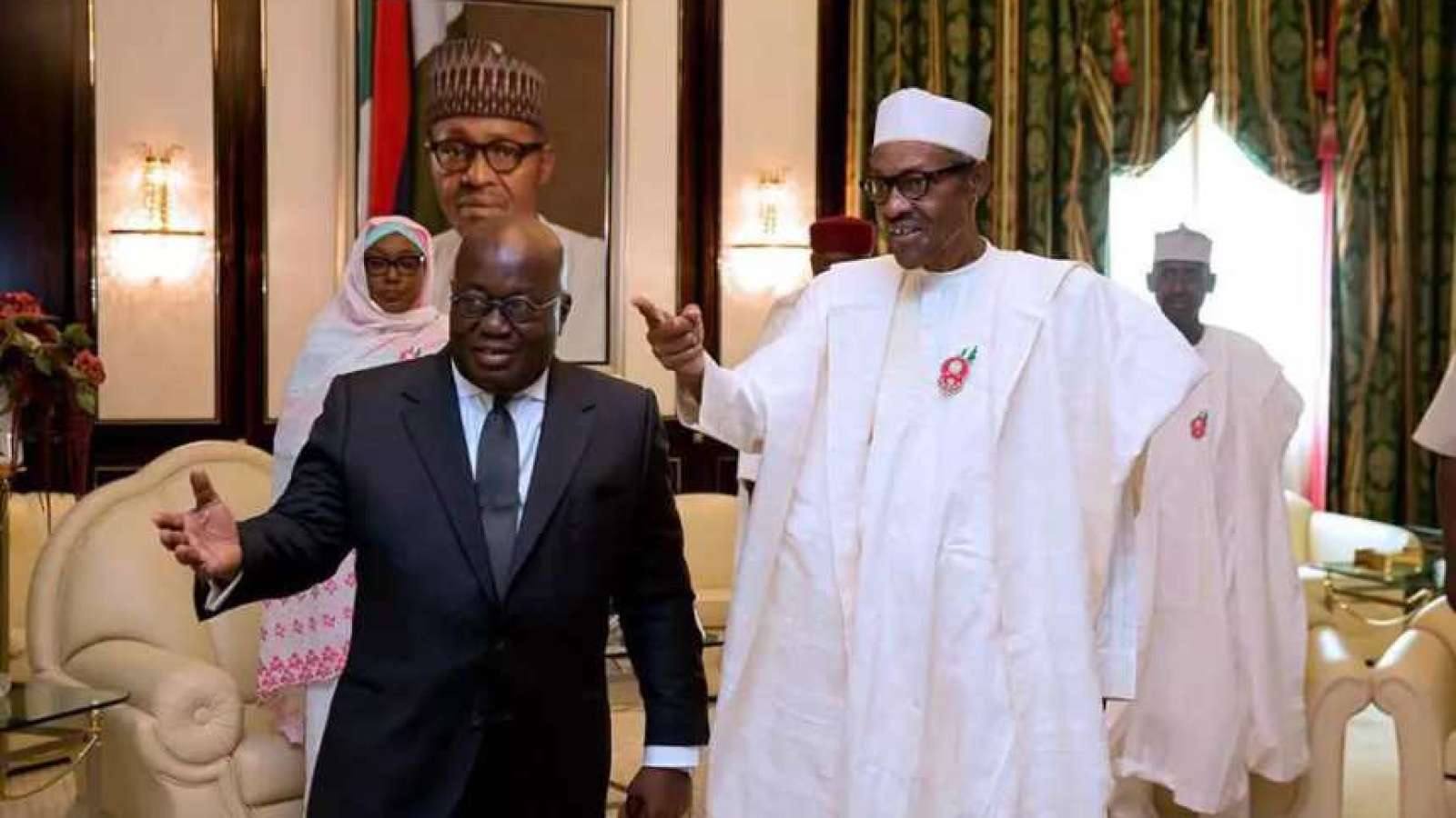 Buhari meets Ghana President, discuss attacks on Nigerian traders