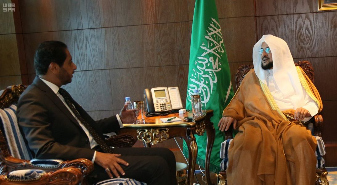 Minister of Islamic Affairs Receives Ambassador of Djibouti and Ambassador of Bangladesh
