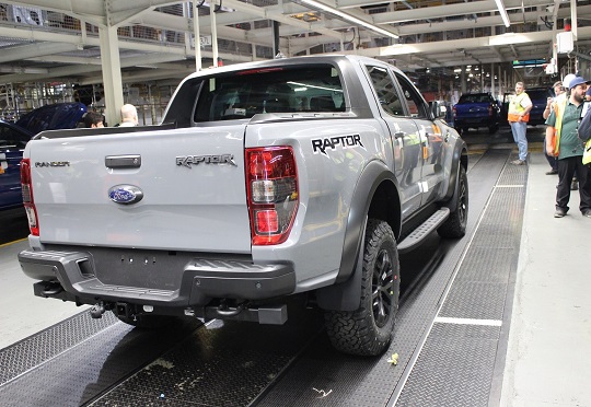 First Ford Ranger Raptor trial units produced in South Africa