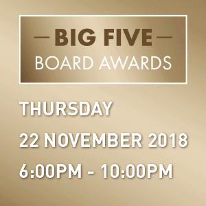 The Big Five Board Awards 2018