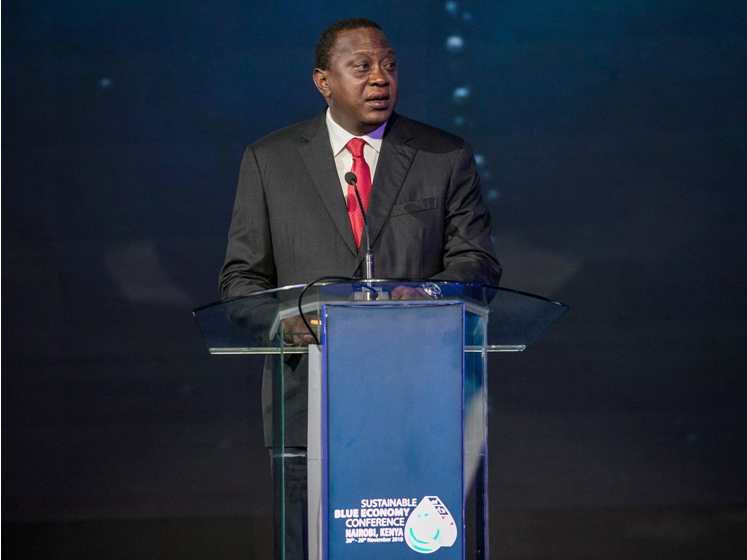 President Kenyatta leads the world in pledging support for sustainable blue economy