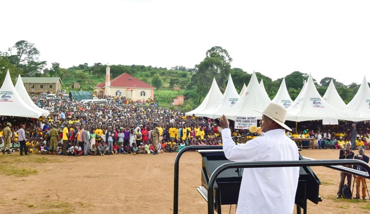President Museveni commends youth on attending a sensitization camp