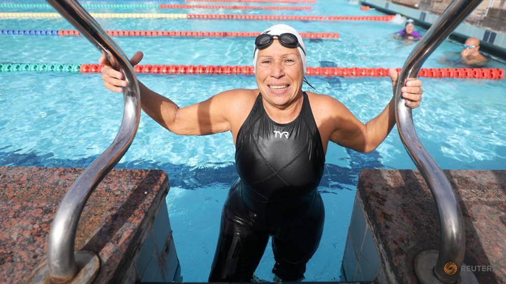 76-Year-Old Egyptian Defies Age to Win Swimming Medal