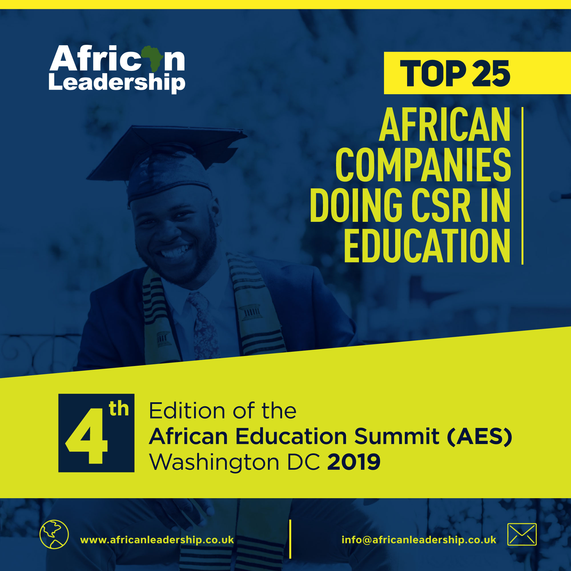AFRICAN LEADERSHIP MAGAZINE TO PRESENT THE TOP 25 COMPANIES IN AFRICA SUPPORTING EDUCATION 