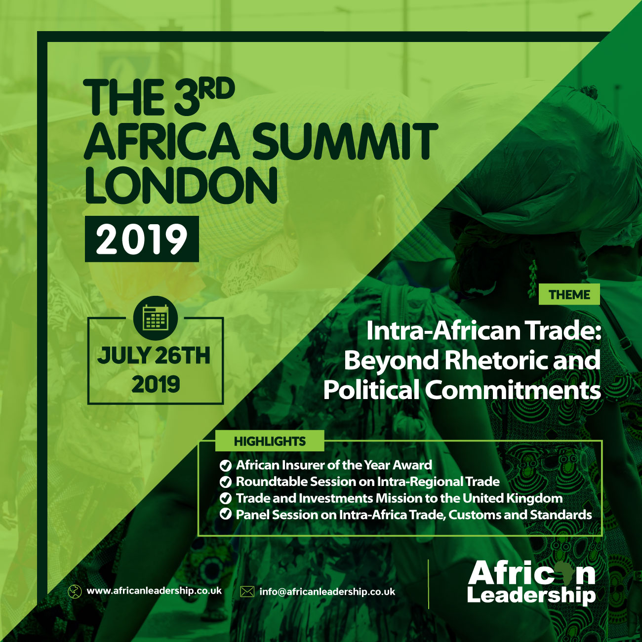Policymakers, Business Leaders, Experts to Discuss Intra-Regional Trade at Africa Summit – London 2019