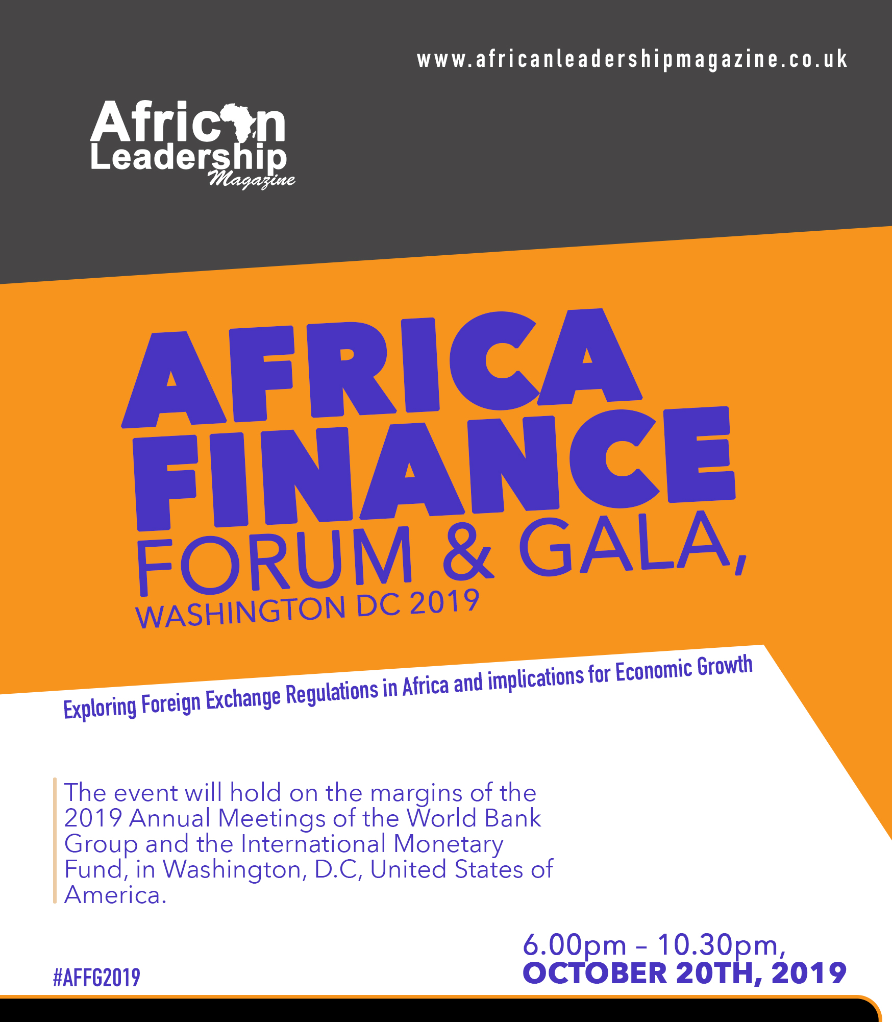 Africa Finance Forum & Gala, Washington DC 2019