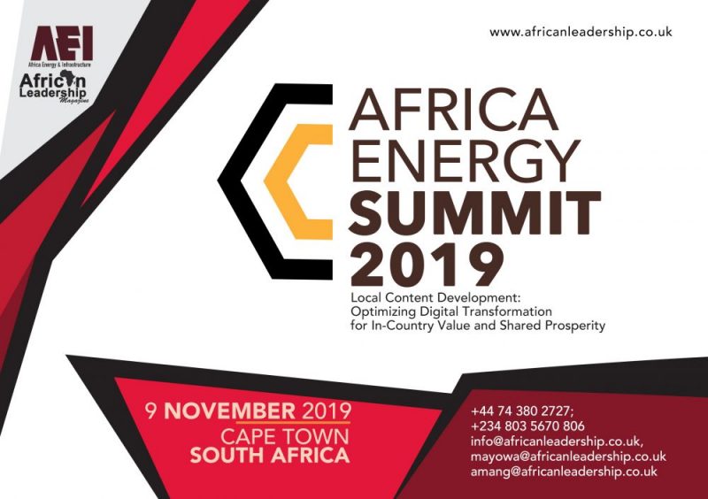 2nd Africa Energy Summit – November 2019