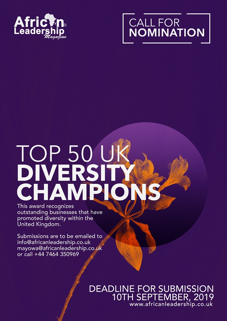 Call For Nomination: Top 50 UK Diversity Champions.