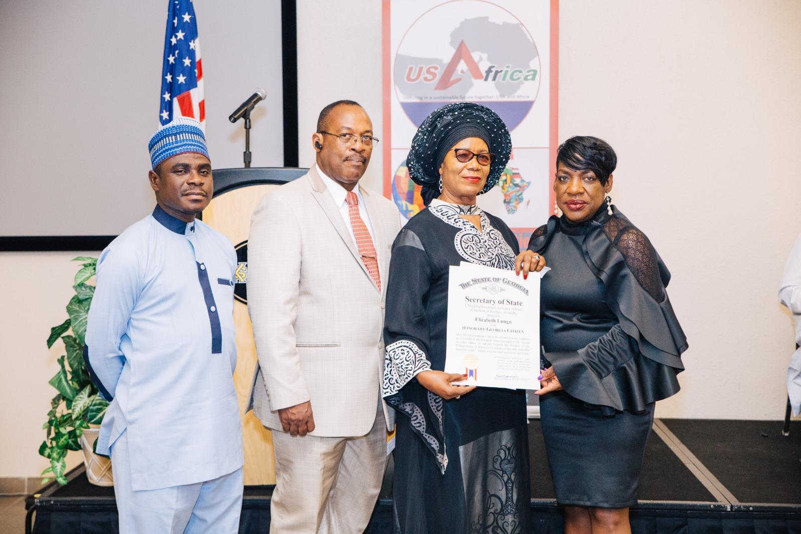 U.S. State of Georgia Fetes Zambian Public Servant with Honorary Citizenship