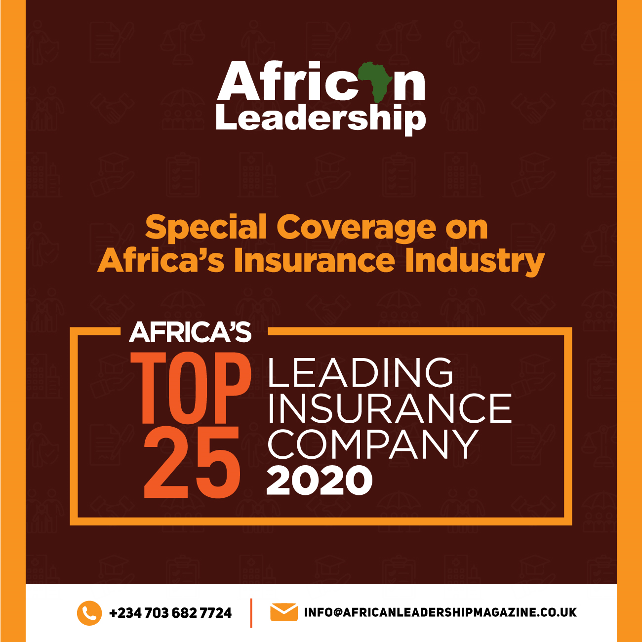 African Leadership Magazine to Publish A Special Coverage on the Continent’s Insurance Sector