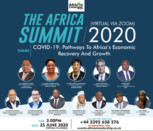 Commonwealth Secretary-General, Patricia Scotland, others confirmed to speak at the African Leadership Magazine 2020 Africa Summit