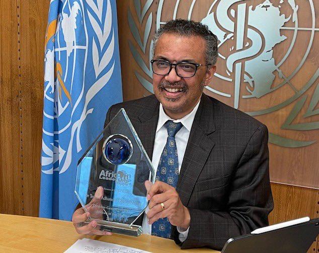 DG WHO Named African of the Year 2020 by African Leadership Magazine