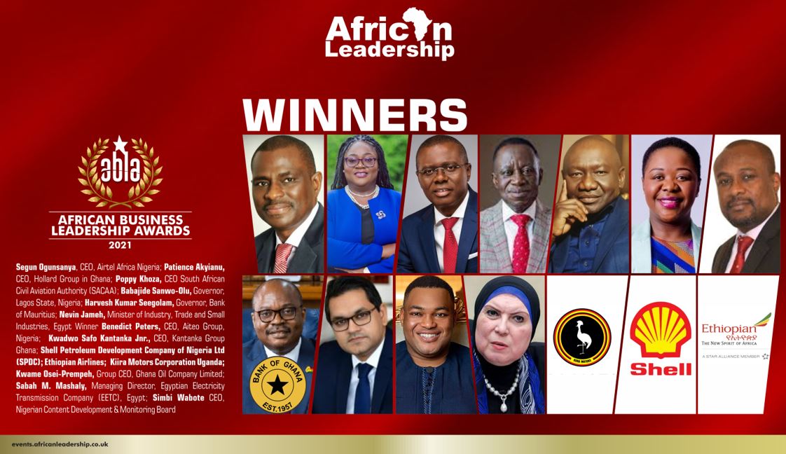 Breaking: Celebrating Grit, Purpose, and Impact as African Leadership Magazine unveils 2021 African Business Leadership Award winners