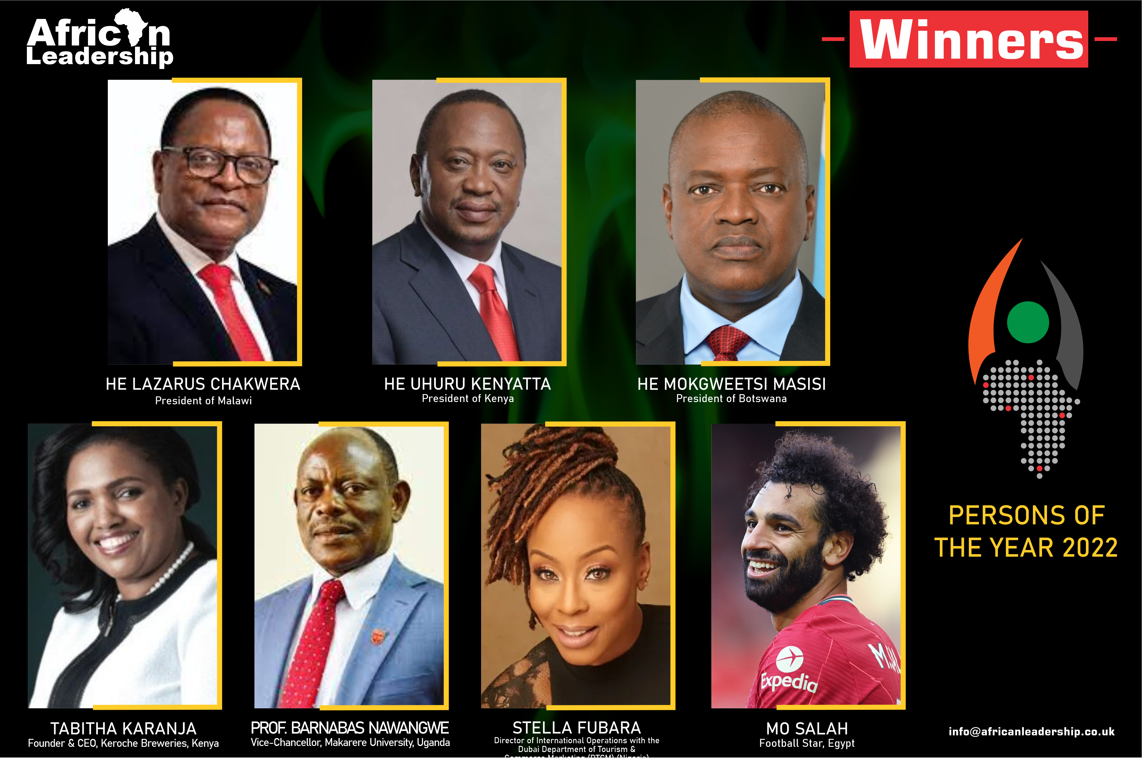 BREAKING: 3 African Presidents, 1 Football Star, others emerge winners in the 10th ALM Persons of the Year Award