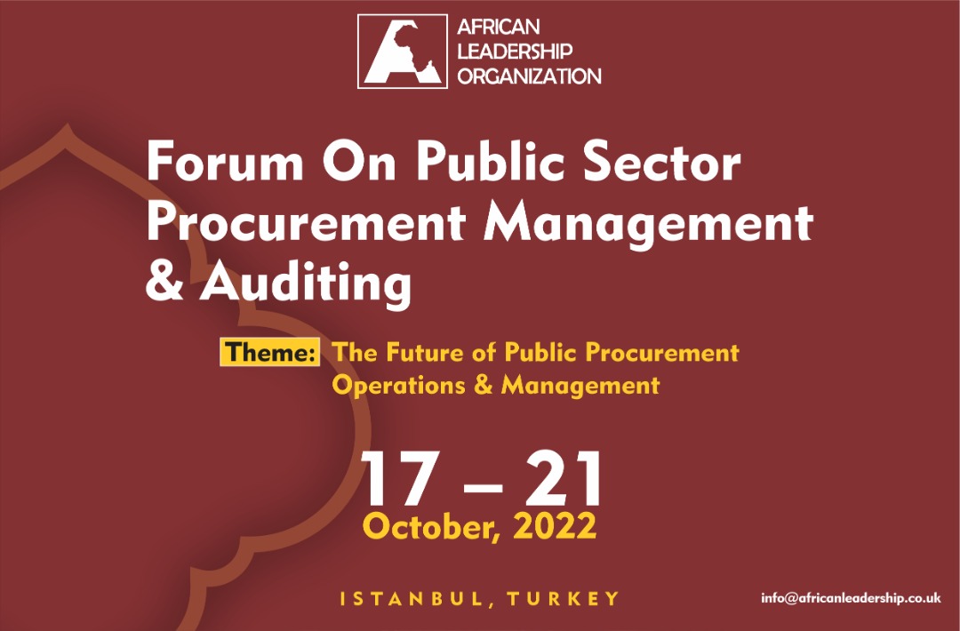 Forum On Public Sector Procurement Management & Auditing, Istanbul – Turkey 2022
