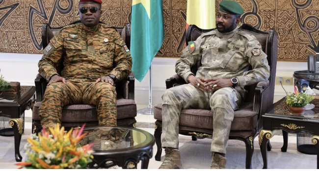Colonel Assimi Goita Hosts Burkina Faso Military Leader Over Bilateral Cooperation
