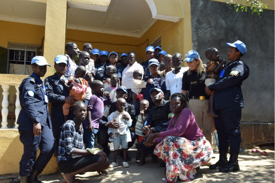 Female Rwanda Police Peacekeepers Donate Relief Items To Orphans