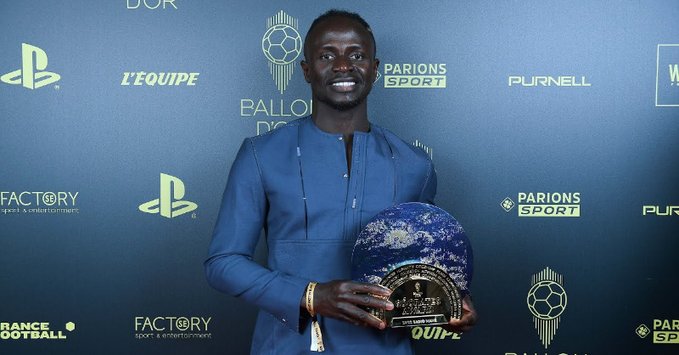 Senegal: Football Star Mane, wins Socrates Award