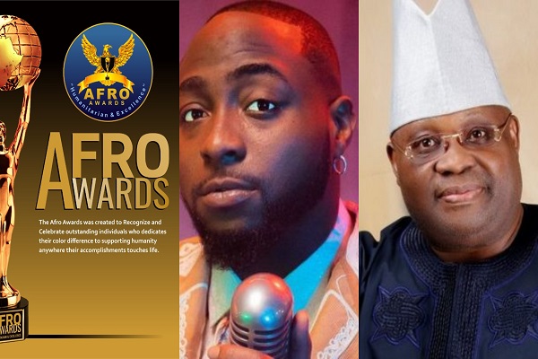 Afro Awards 2022: Osun Governor-Elect, Ademola, Davido, Others Bag Awards in California