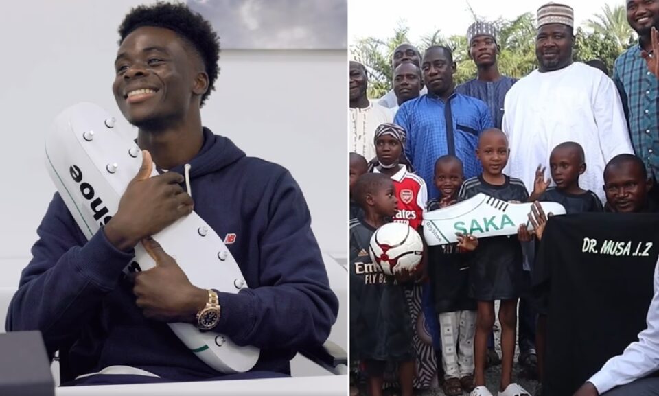Arsenal’s Bukayo Saka Sponsors Surgeries for 120 Nigerian Kids