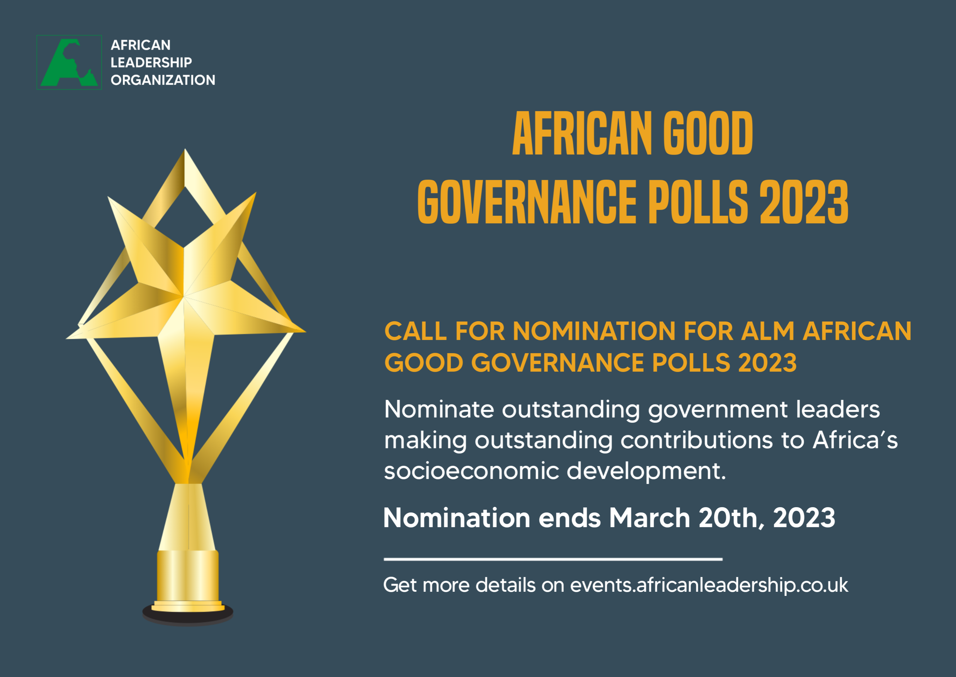 Call For Nomination For ALM African Good Governance Polls 2023