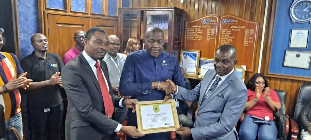 MD Rokel Receives Africa’s Top 25 Financial Leaders’ Certificate