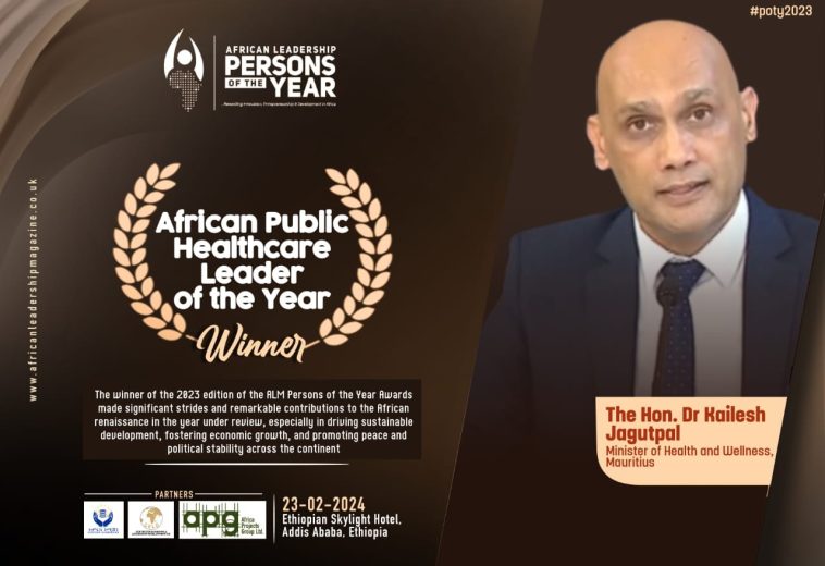 POTY  2024: Dr. Kailesh Jagutpal Named African Public Health Leader of the Year