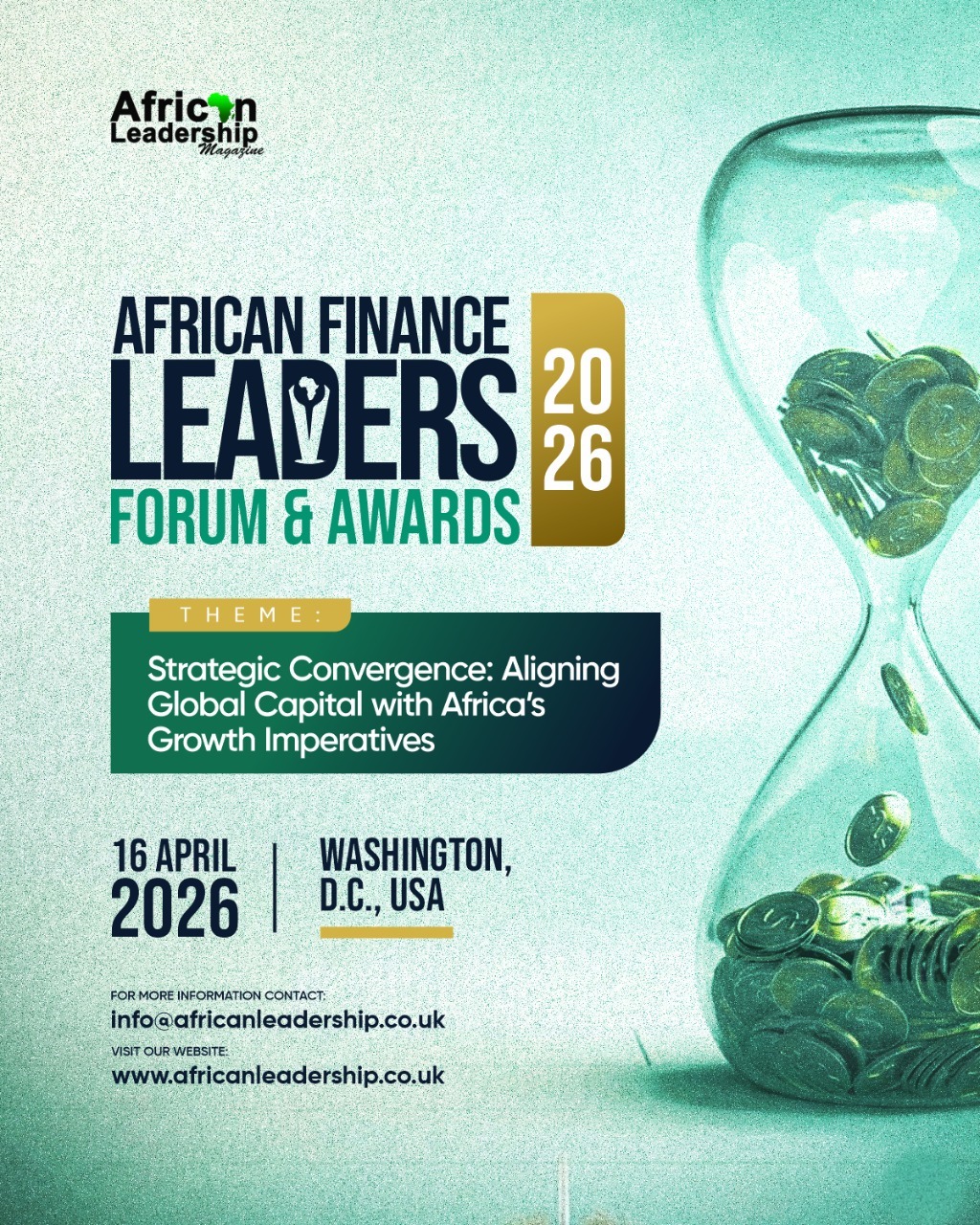 African Leadership Magazine to Host the African Finance Leaders Forum & Reception 2026 in Washington, D.C.