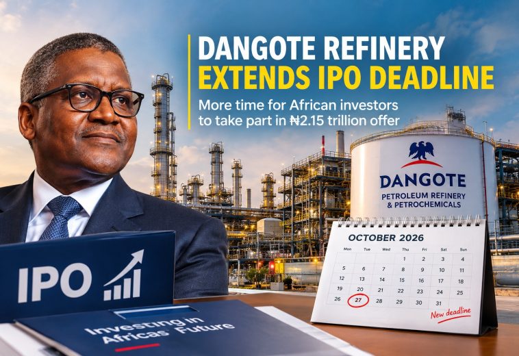 Capital & Investment: Dangote Refinery Extends Ipo Deadline